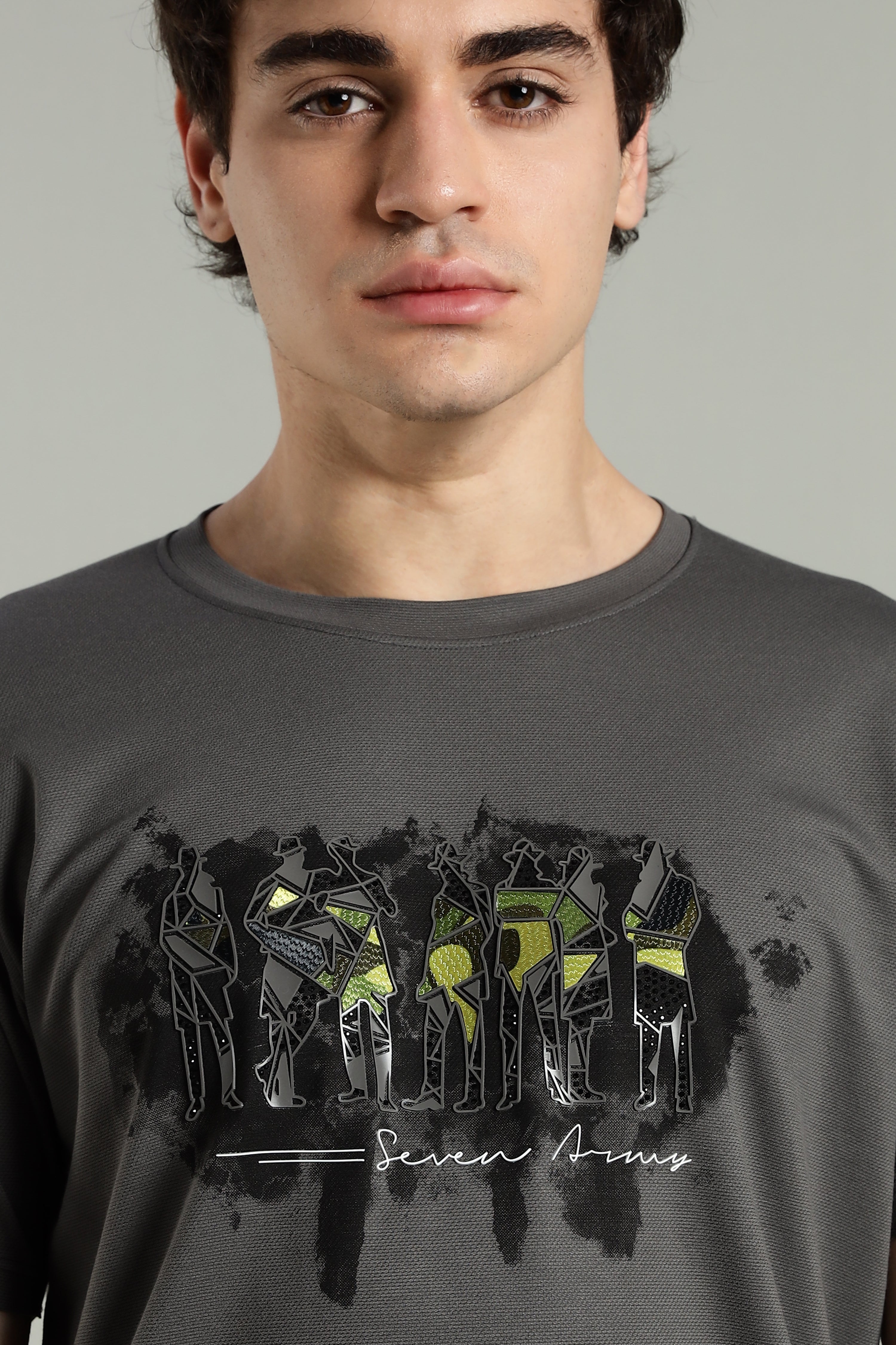 7men Imported Regular Fit T-Shirt with Reflective Detailing