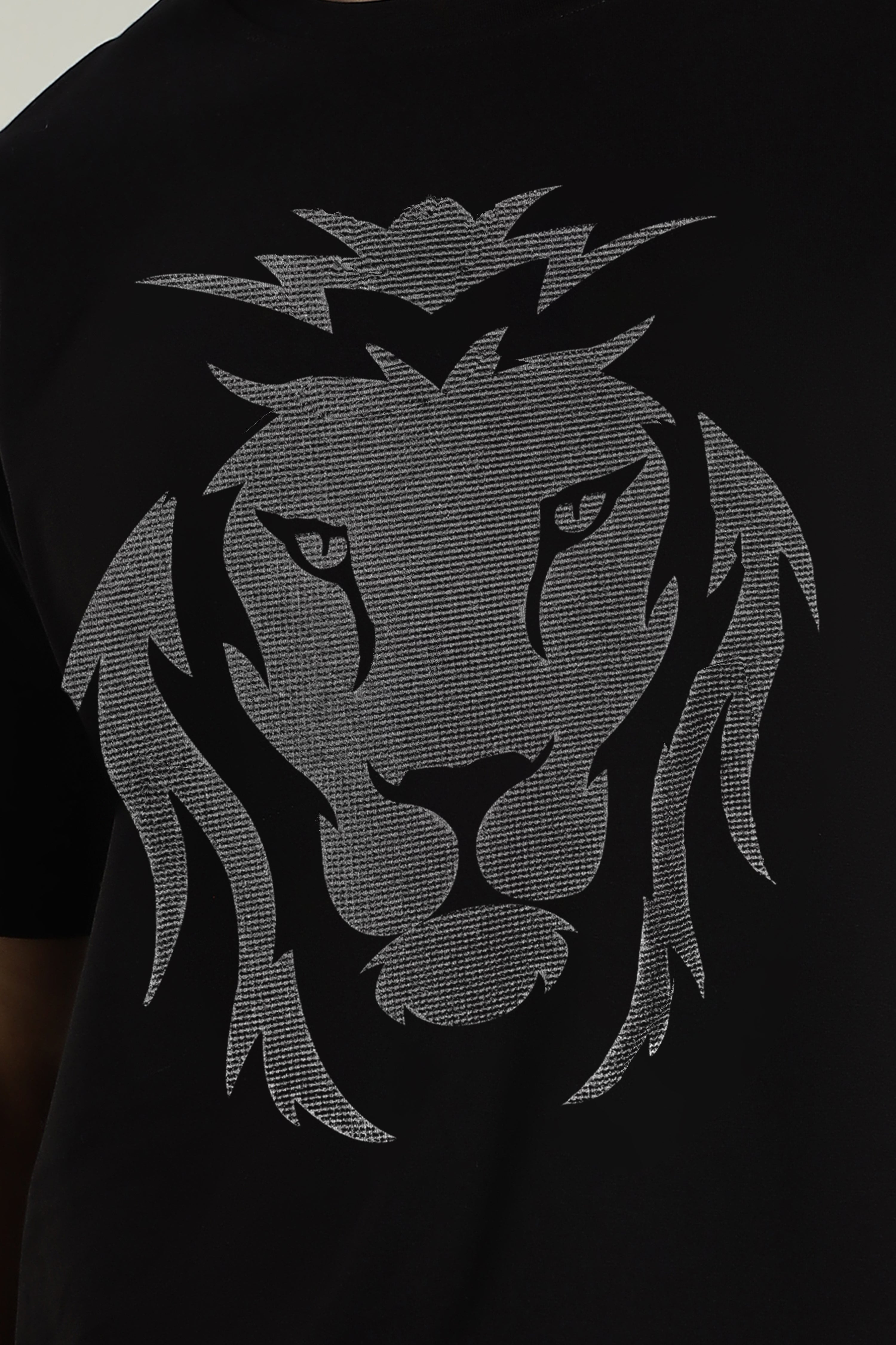 Reflective Lion Graphic T-Shirt – Premium Supima Cotton